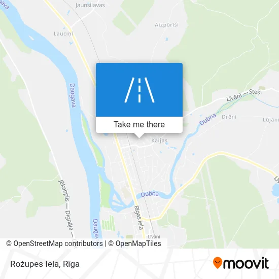Rožupes Iela map