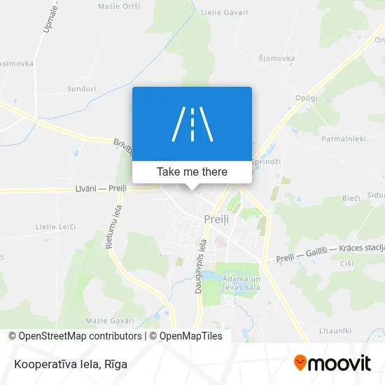 Kooperatīva Iela map