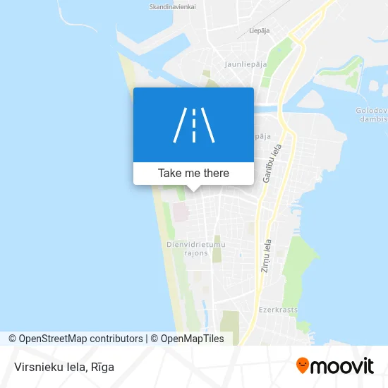 Virsnieku Iela map