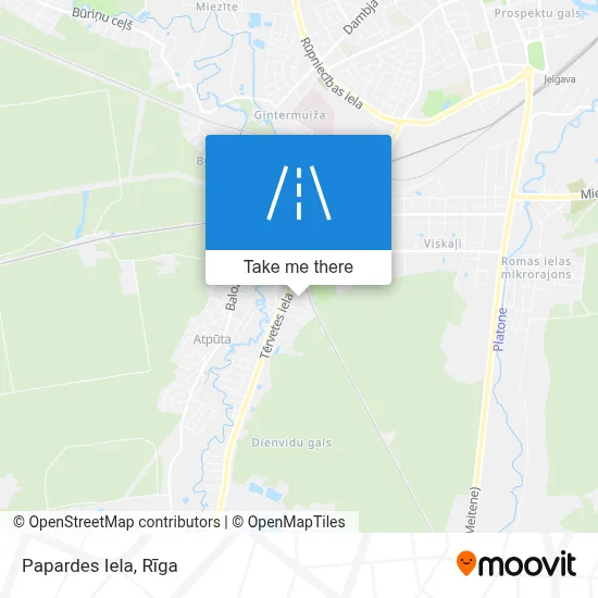 Papardes Iela map