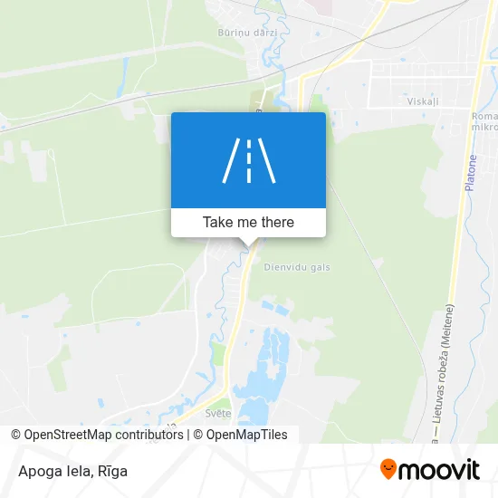 Apoga Iela map