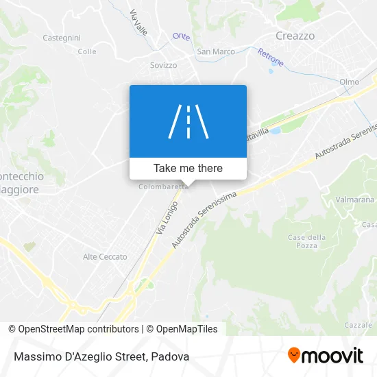 Massimo D'Azeglio Street map