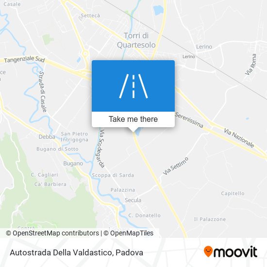 Autostrada Della Valdastico map