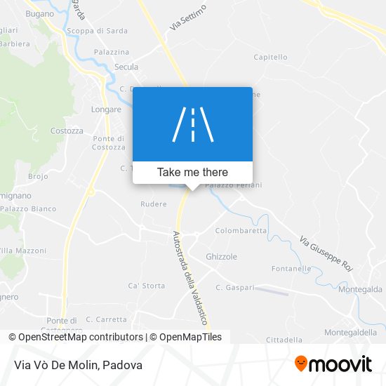 Via Vò De Molin map