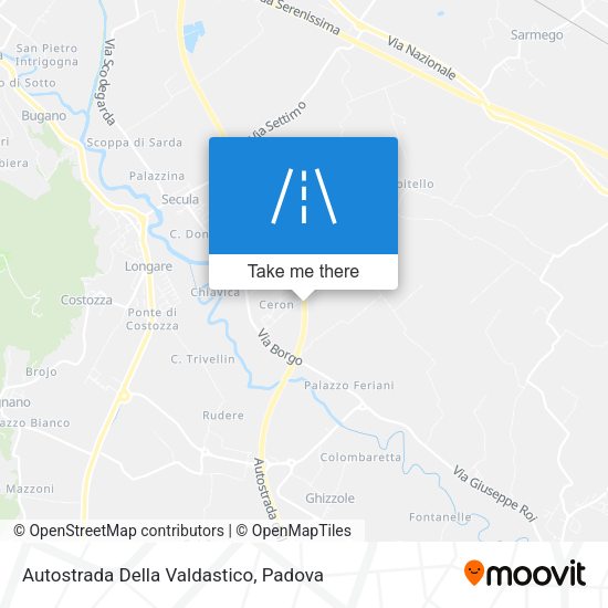 Autostrada Della Valdastico map