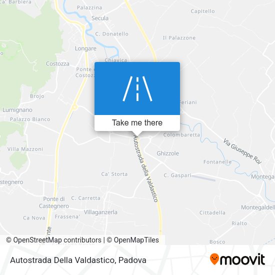 Autostrada Della Valdastico map