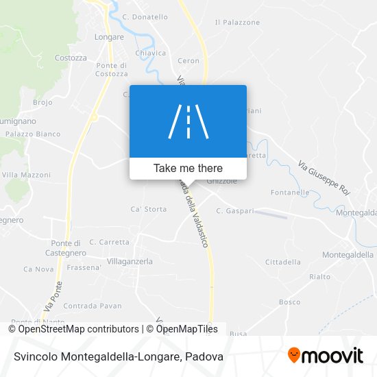 Svincolo Montegaldella-Longare map