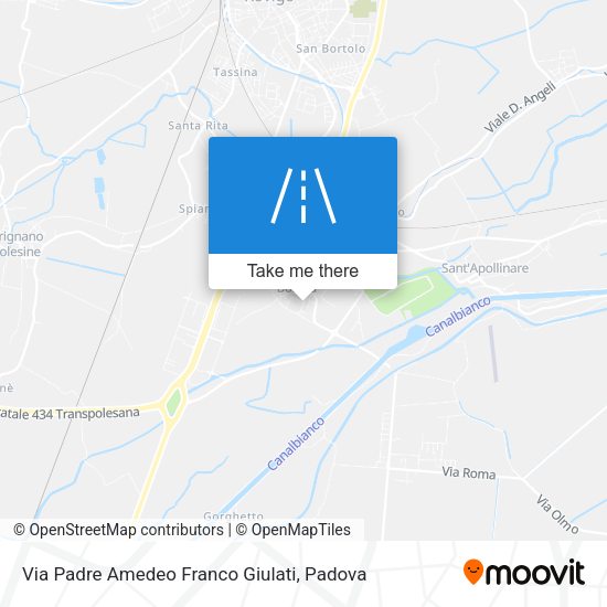Via Padre Amedeo Franco Giulati map