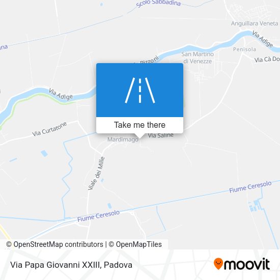 Via Papa Giovanni XXIII map