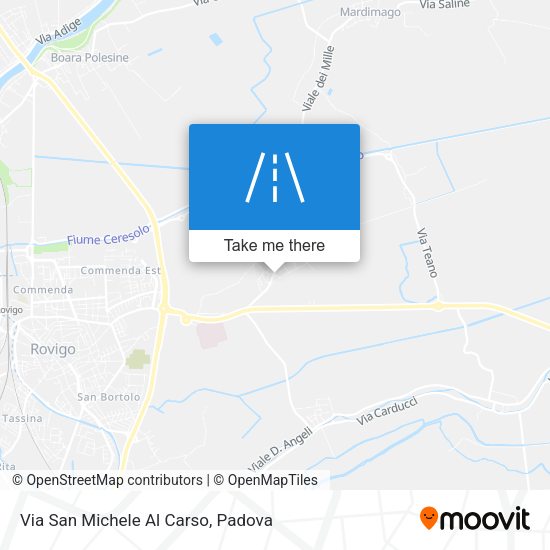 Via San Michele Al Carso map