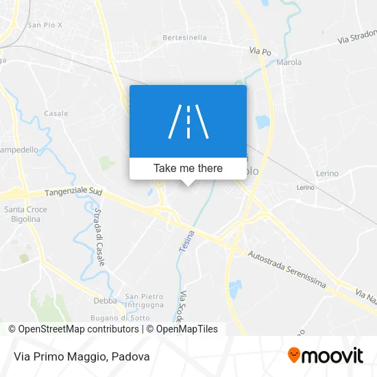 Via Primo Maggio map