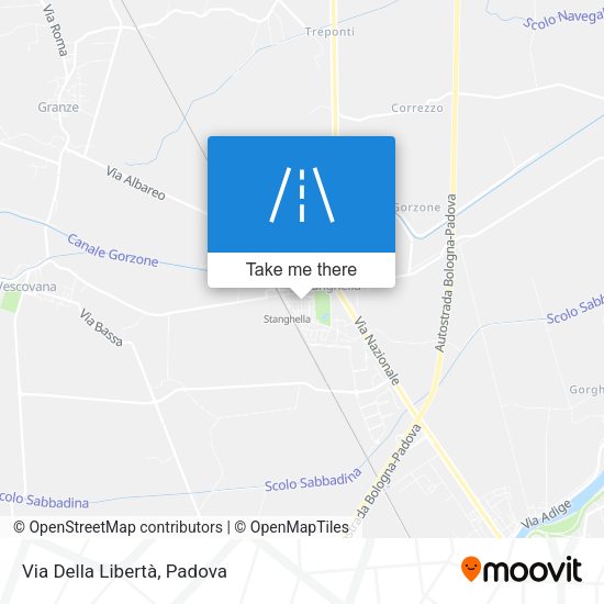 Via Della Libertà map
