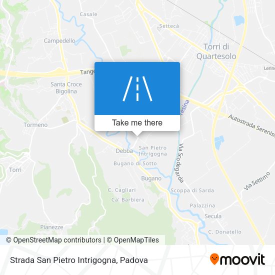 Strada San Pietro Intrigogna map