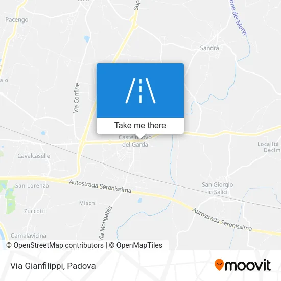 Via Gianfilippi map