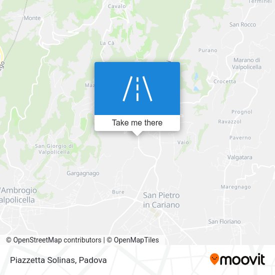 Piazzetta Solinas map