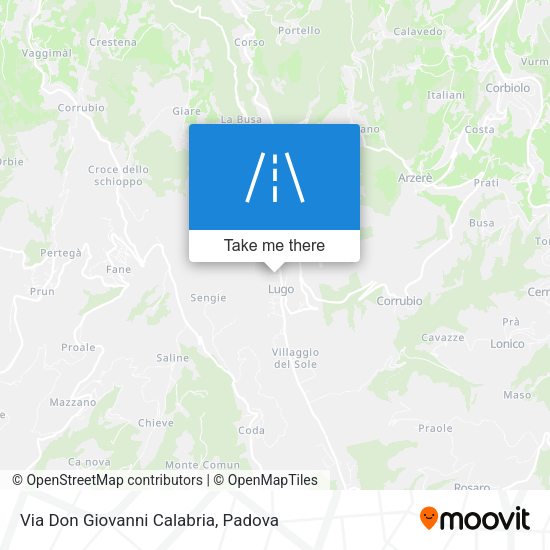 Via Don Giovanni Calabria map