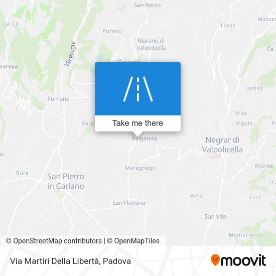 Via Martiri Della Libertà map