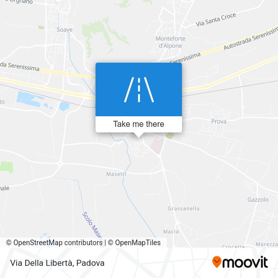 Via Della Libertà map