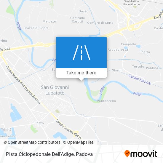 Pista Ciclopedonale Dell'Adige map