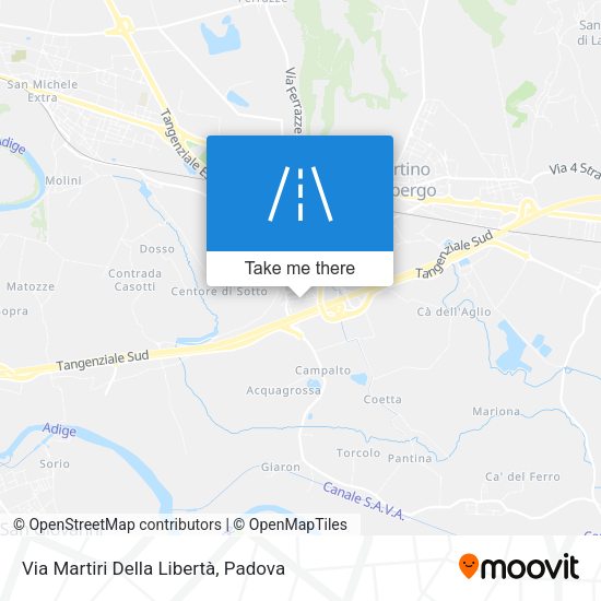 Via Martiri Della Libertà map