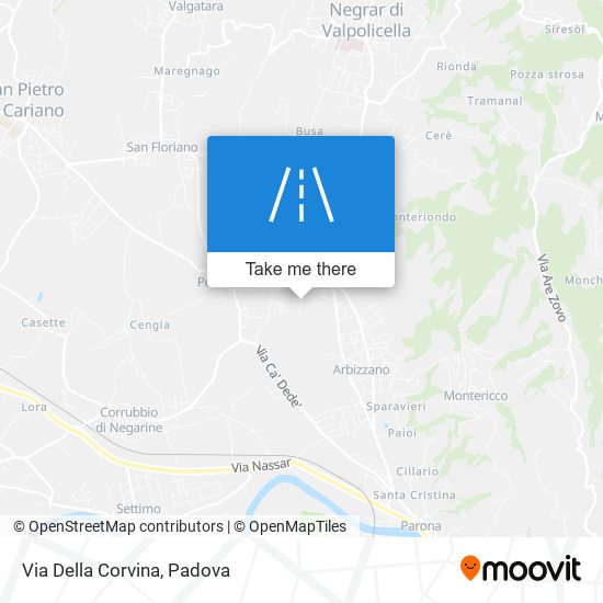 Via Della Corvina map
