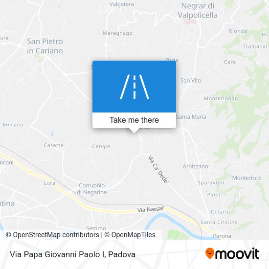 Via Papa Giovanni Paolo I map