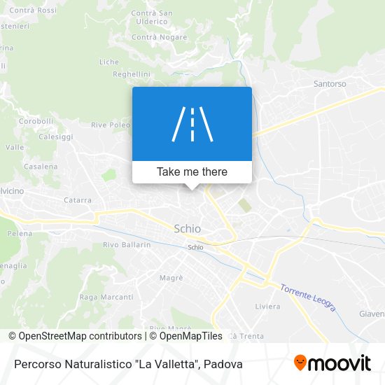 Percorso Naturalistico "La Valletta" map