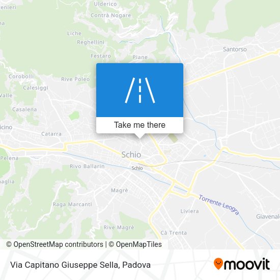 Via Capitano Giuseppe Sella map