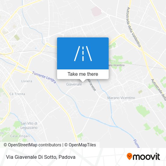 Via Giavenale Di Sotto map