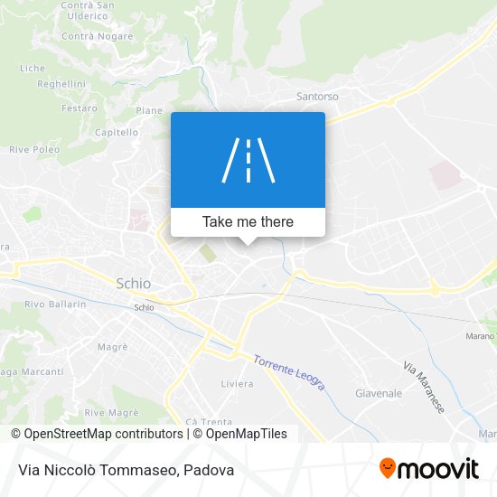 Via Niccolò Tommaseo map