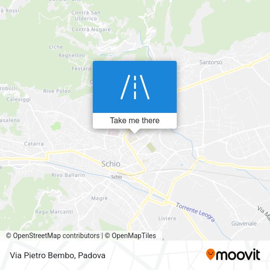 Via Pietro Bembo map