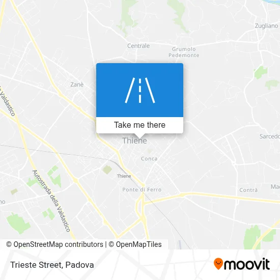 Trieste Street map