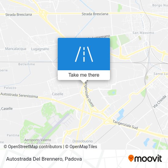 Autostrada Del Brennero map