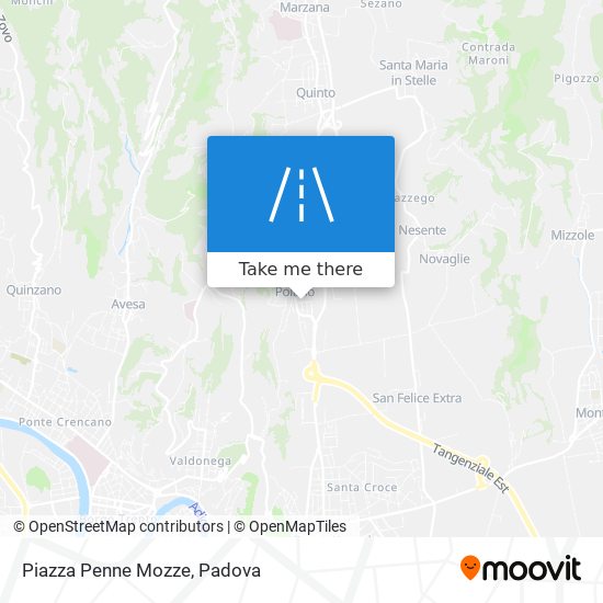 Piazza Penne Mozze map