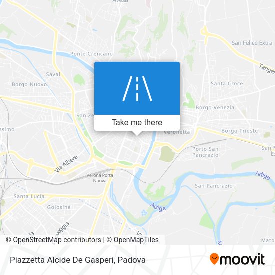 Piazzetta Alcide De Gasperi map