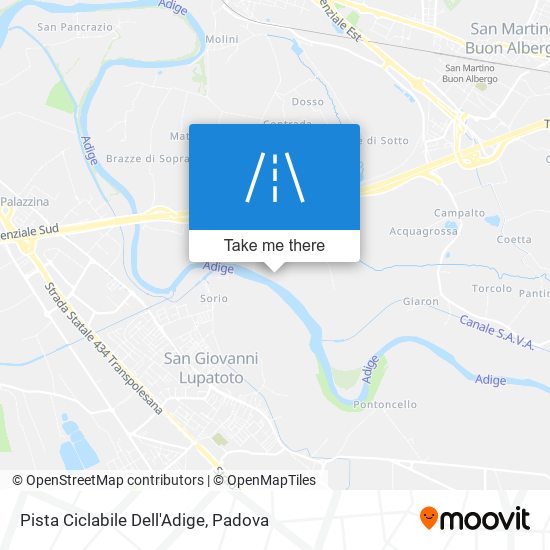 Pista Ciclabile Dell'Adige map