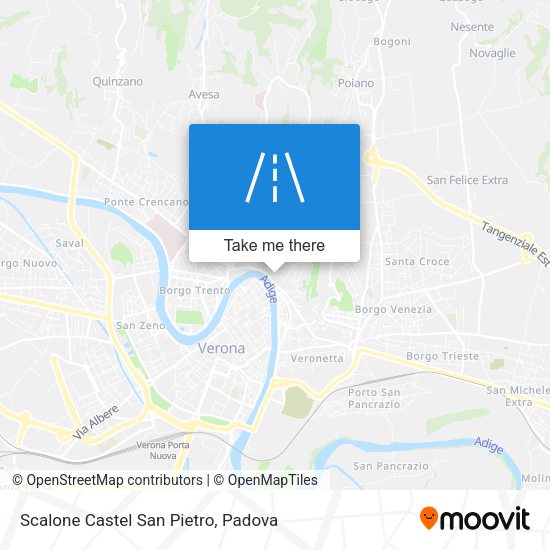 Scalone Castel San Pietro map