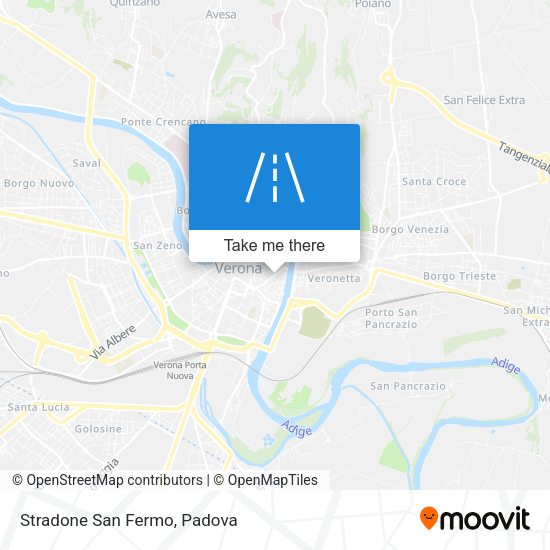 Stradone San Fermo map