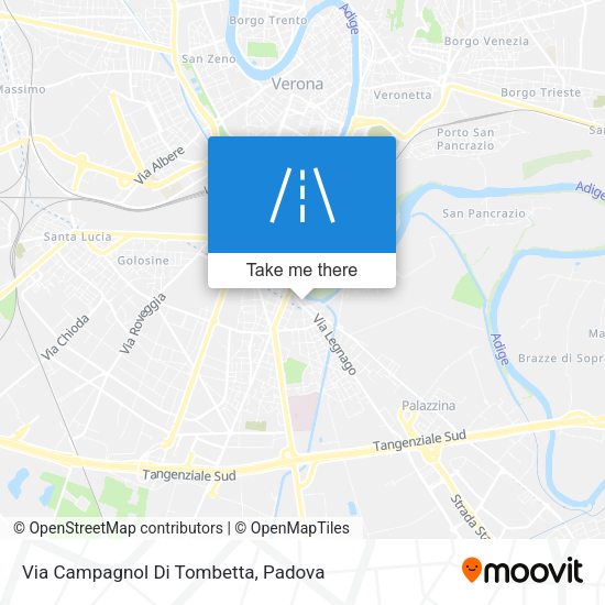 Via Campagnol Di Tombetta map
