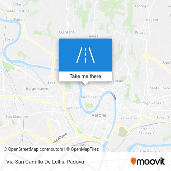 Via San Camillo De Lellis map