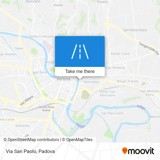 Via San Paolo map
