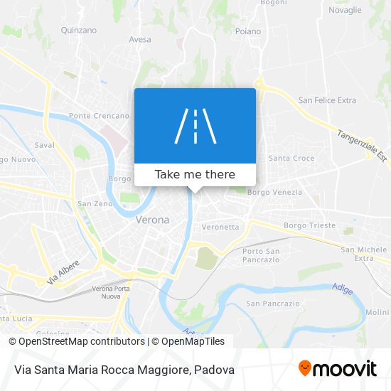Via Santa Maria Rocca Maggiore map