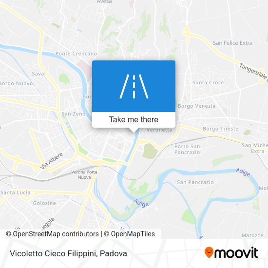 Vicoletto Cieco Filippini map