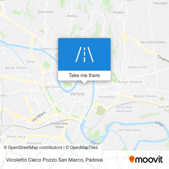 Vicoletto Cieco Pozzo San Marco map