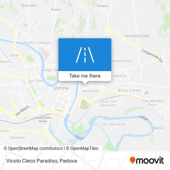 Vicolo Cieco Paradiso map
