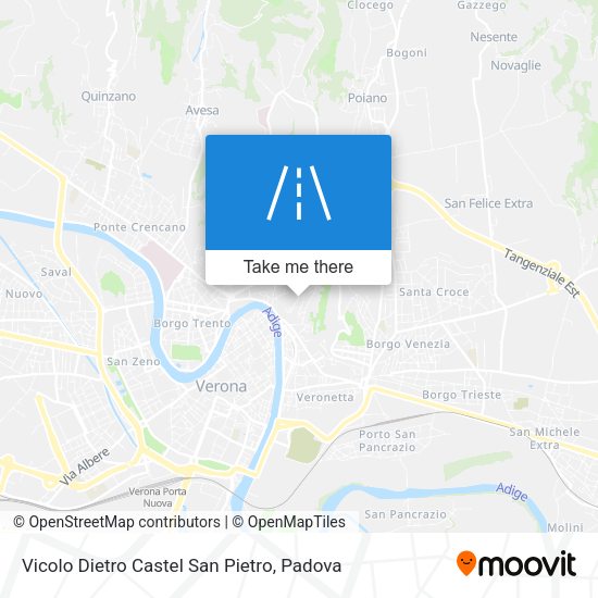Vicolo Dietro Castel San Pietro map