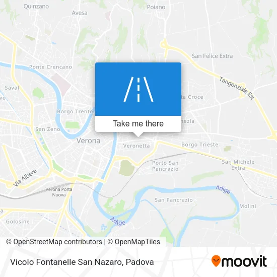 Vicolo Fontanelle San Nazaro map