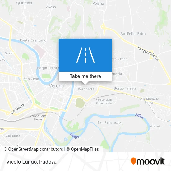 Vicolo Lungo map