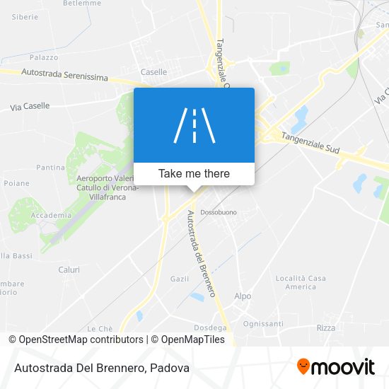Autostrada Del Brennero map