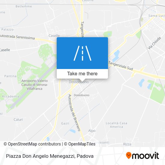 Piazza Don Angelo Menegazzi map